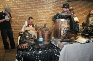 Steampunk Artisan group The Foundry displays some of its projects that combine science fiction with the Old West.
